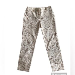 Calvin Klein python snake print ankle pants Size 6